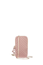 KAREN WALKER MONOGRAM MINI BAG-PINK