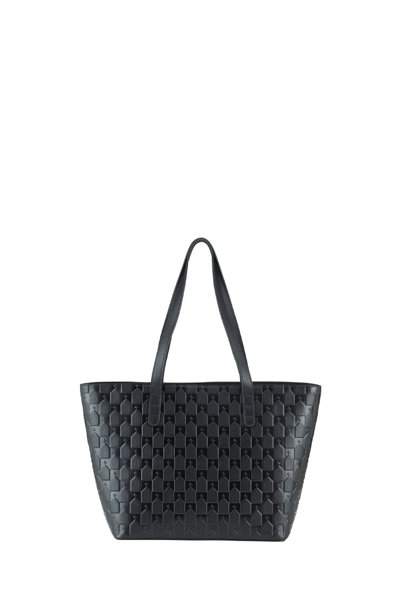 KAREN WALKER MONOGRAM TOTE-BLACK