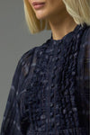 ZOE KRATZMANN PASSAGE TOP-INK BLACK CHECK