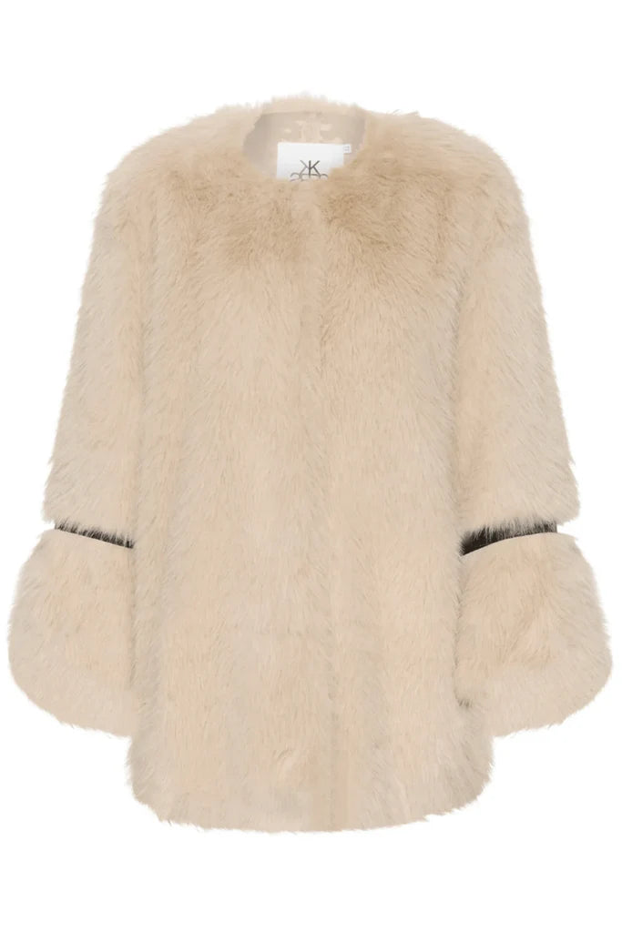 KAREN BY SIMONSEN PEARLY FUR COAT