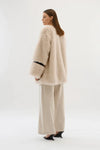 KAREN BY SIMONSEN PEARLY FUR COAT