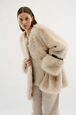 KAREN BY SIMONSEN PEARLY FUR COAT