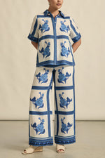 ZOE KRATZMANN PIXEL TOP-AZURE COLLAGE