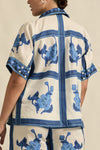 ZOE KRATZMANN PIXEL TOP-AZURE COLLAGE