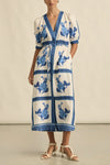 ZOE KRATZMANN PORTRAIT DRESS-AZURE COLLAGE