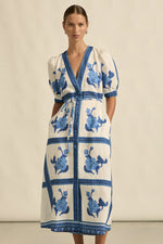 ZOE KRATZMANN PORTRAIT DRESS-AZURE COLLAGE