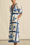 ZOE KRATZMANN PORTRAIT DRESS-AZURE COLLAGE
