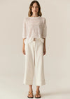 POL CARSEN CROP PANT-ECRU