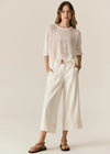 POL CARSEN CROP PANT-ECRU