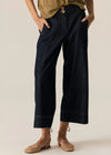 POL CARSEN CROP PANT-DARK WASH