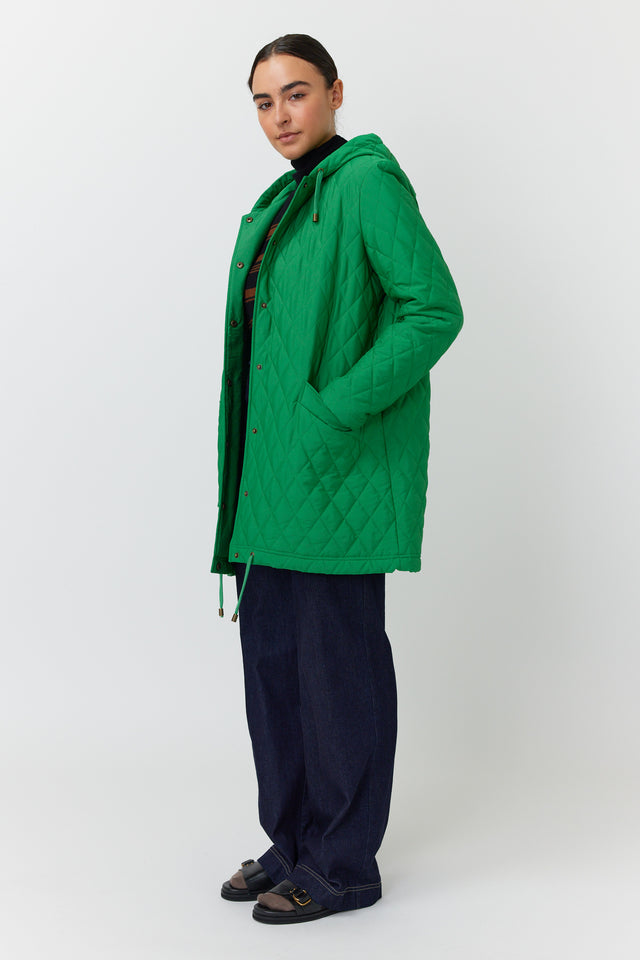 SYLVESTER QUILTED PARKA-GREEN