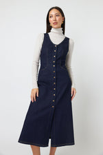 SYLVESTER DENIM DRESS-DARK INDIGO