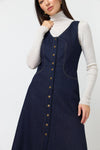 SYLVESTER DENIM DRESS-DARK INDIGO