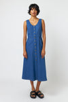 SYLVESTER DENIM DRESS-MID BLUE