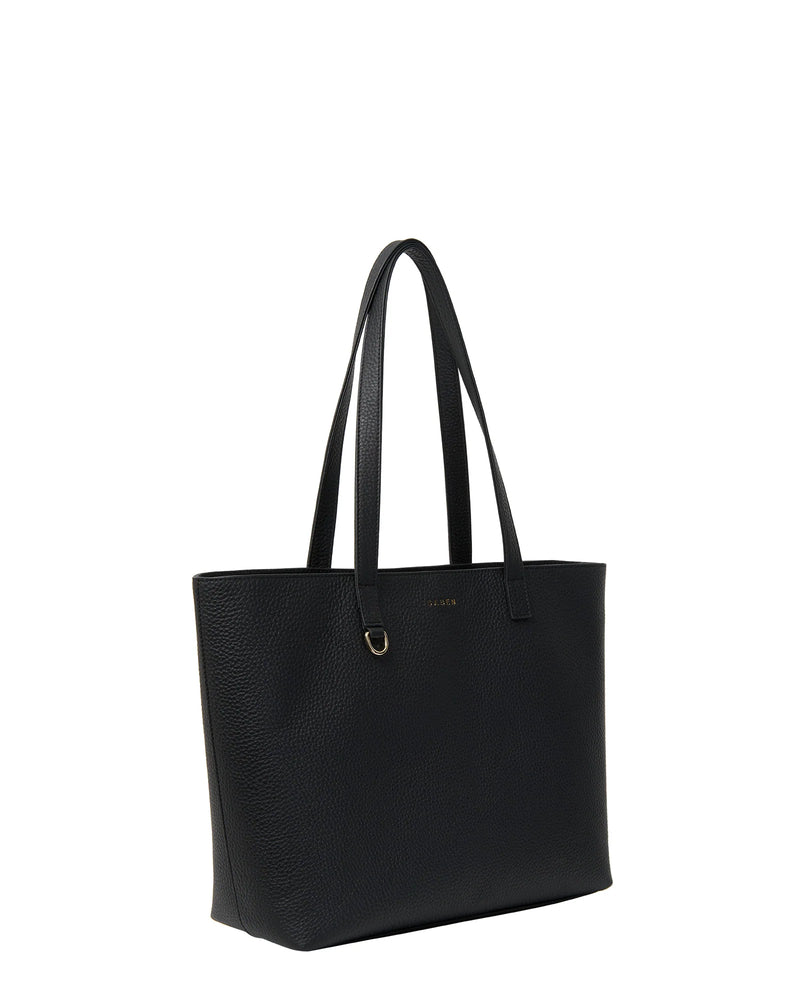 SABEN TILBURY SHOULDER BAG-BLACK&BRONZE FOIL