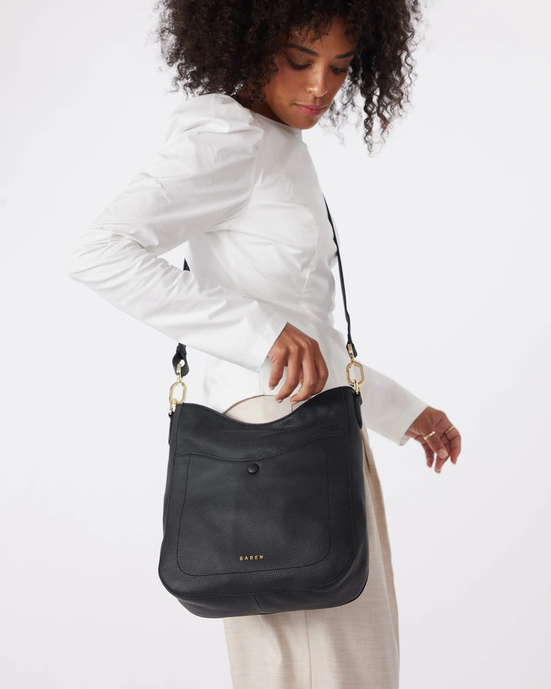 SABEN REBE SHOULDER BAG-BLACK