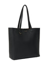 SABEN CARTER TOTE-BLACK&TAN CHAIN PRINT