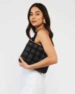 SABEN MATILDA SHOULDER BAG-BLACK WOVEN