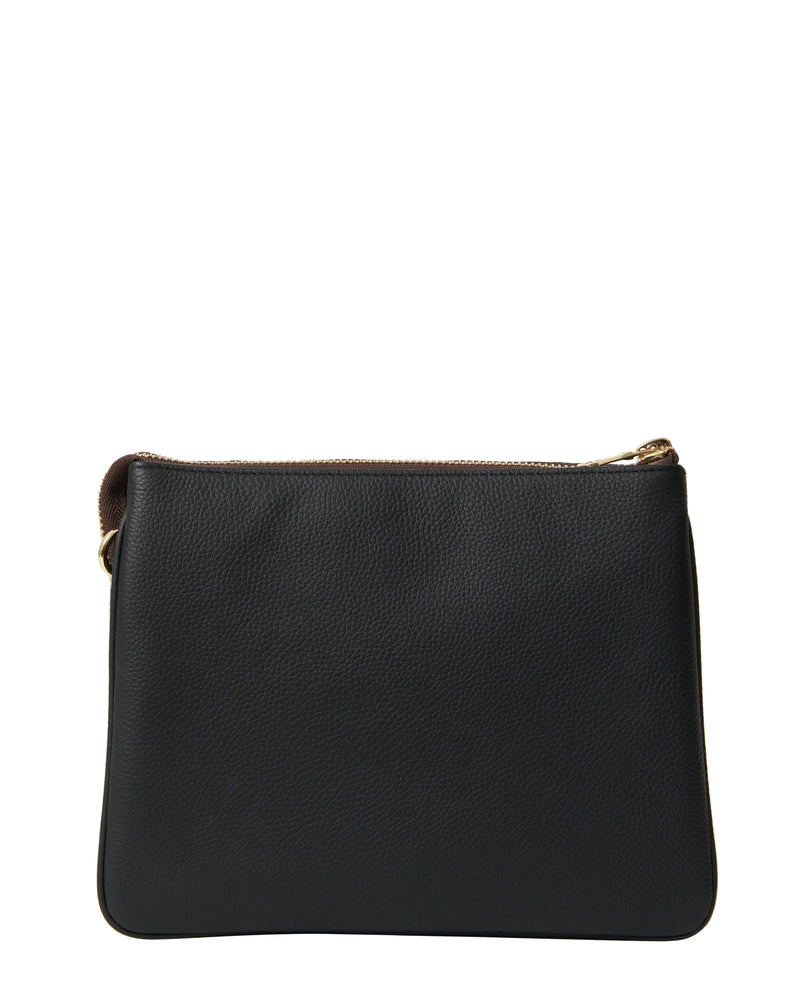 SABEN MATILDA SHOULDER BAG-BLACK WOVEN