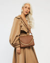 SABEN MATILDA CROSSBODY-TAN&CHUNKY CHAIN