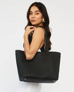 SABEN TILBURY SHOULDER BAG-BLACK&BRONZE FOIL