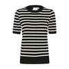 SAINT TROPEZ MILA SS STRIPED PULLOVER