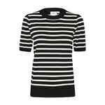SAINT TROPEZ MILA SS STRIPED PULLOVER