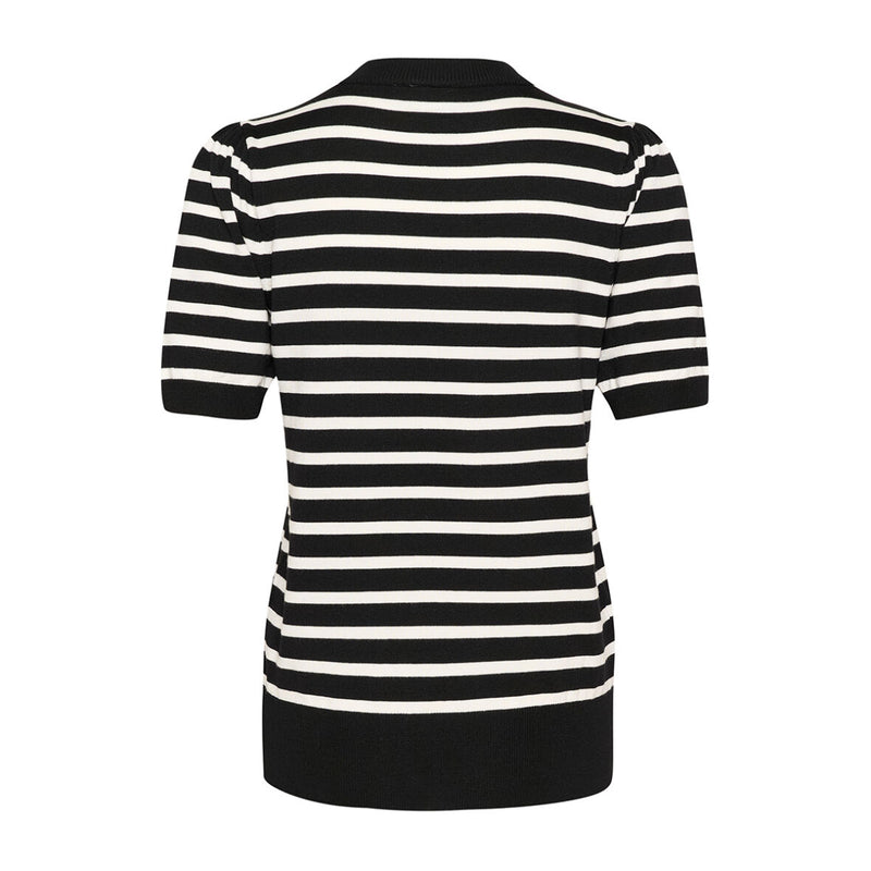 SAINT TROPEZ MILA SS STRIPED PULLOVER