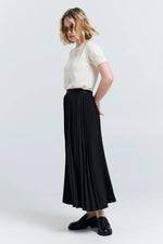 KAREN WALKER SUNRAY PLEATED SKIRT-BLACK