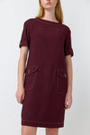 SYLVESTER TRAVELLER SACK DRESS-RAISIN