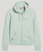 SUPERDRY ESSENTIAL LOGO ZIPHOOD UB-GREEN