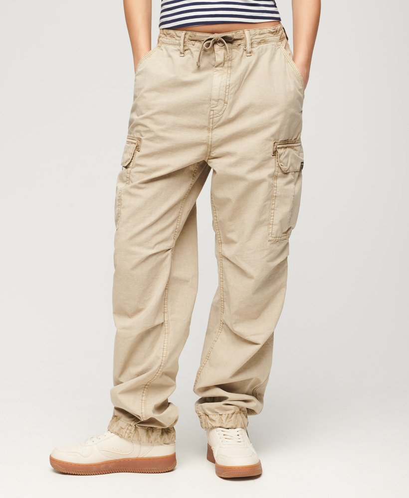 SUPERDRY LOW RISE PARA CARGO PANT-STONEWASH