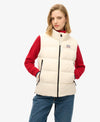 SUPERDRY SPORTS PUFFER GILET-OFF WHITE