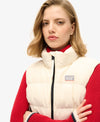 SUPERDRY SPORTS PUFFER GILET-OFF WHITE