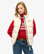 SUPERDRY SPORTS PUFFER GILET-OFF WHITE