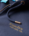 SUPERDRY ESSENTIAL LOGO ZIPHOOD UB-NAVY