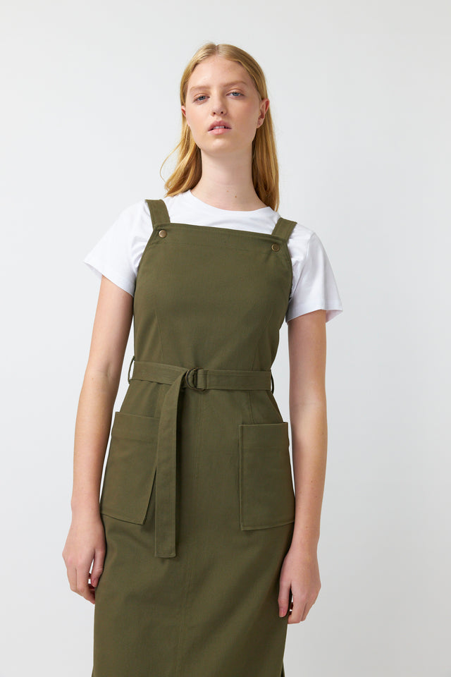 SYLVESTER UTILITY DRESS SS24-OLIVE