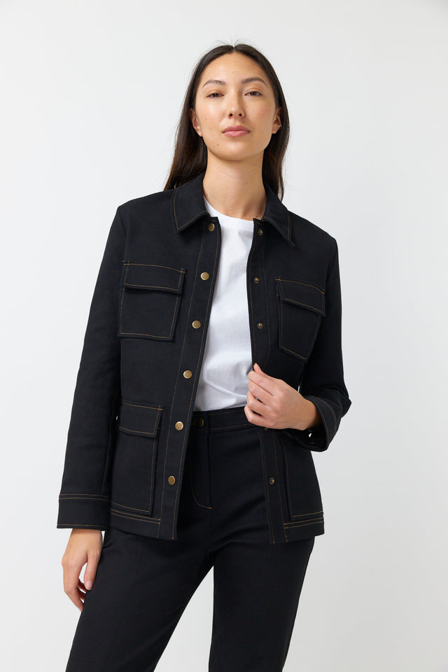 SYLVESTER UTILITY JACKET-BLACK