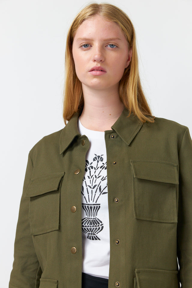 SYLVESTER UTILITY JACKET-OLIVE