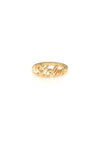 STOLEN SCRIPT GOLD RING