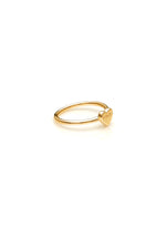 STOLEN BABY HEART GOLD RING