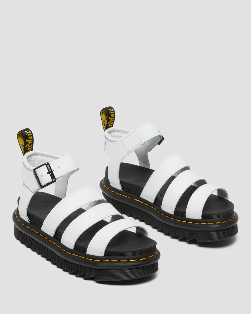 DR MARTENS BLAIRE 3 STRAP  WHITE SANDAL