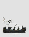 DR MARTENS BLAIRE 3 STRAP  WHITE SANDAL