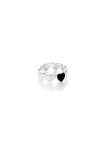 STOLEN BAND OF HEARTS RING ONYX