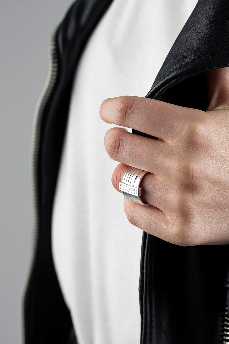 STOLEN SIX PIECE BAND RING-NS