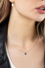STOLEN HEART NECKLACE-SILVER