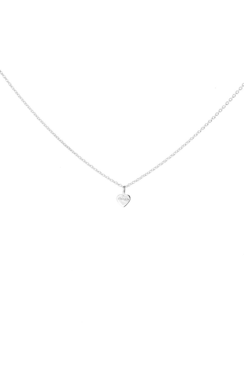 STOLEN HEART NECKLACE-SILVER