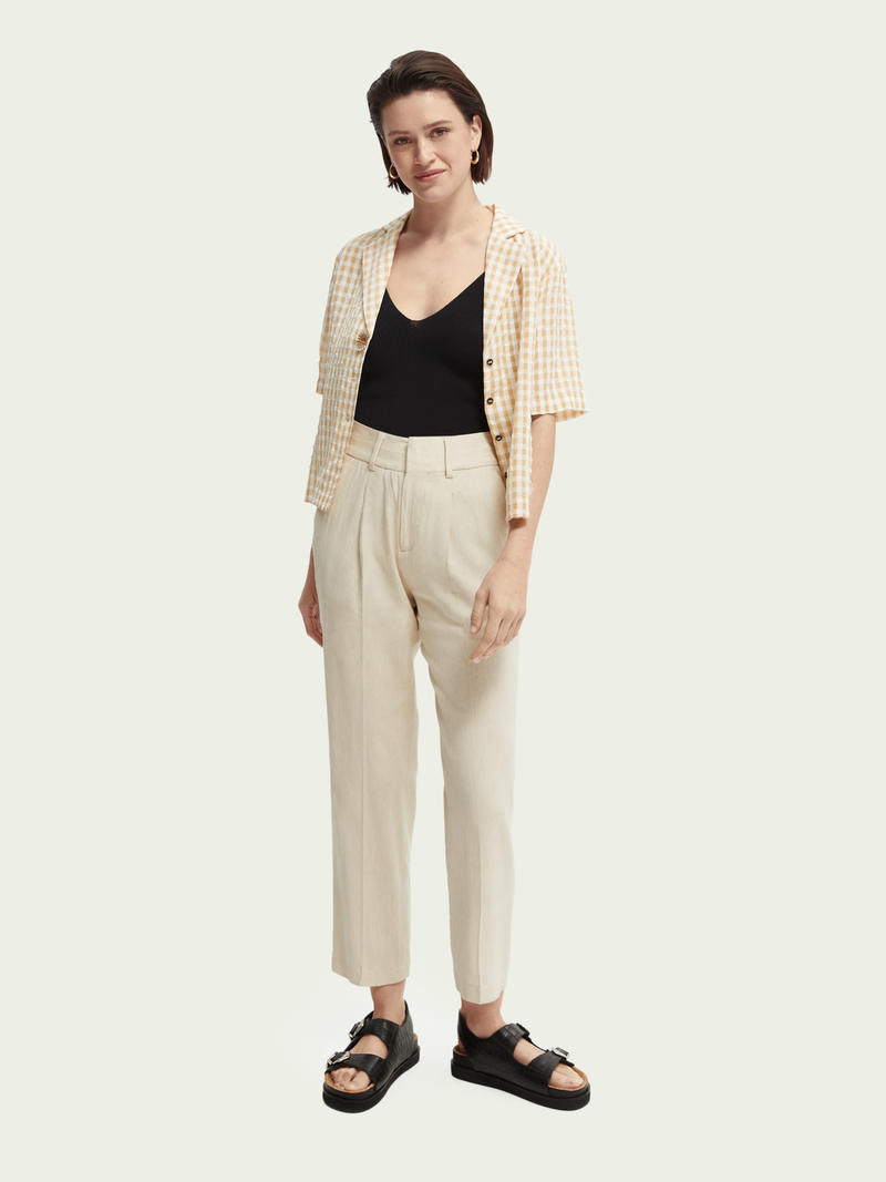 MAISON TAILORED HIGH RISE TROUSER