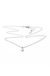 STOLEN HEART NECKLACE-SILVER